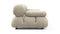 Belia - Belia Three Seater Sofa, Eggshell Vegan Suede