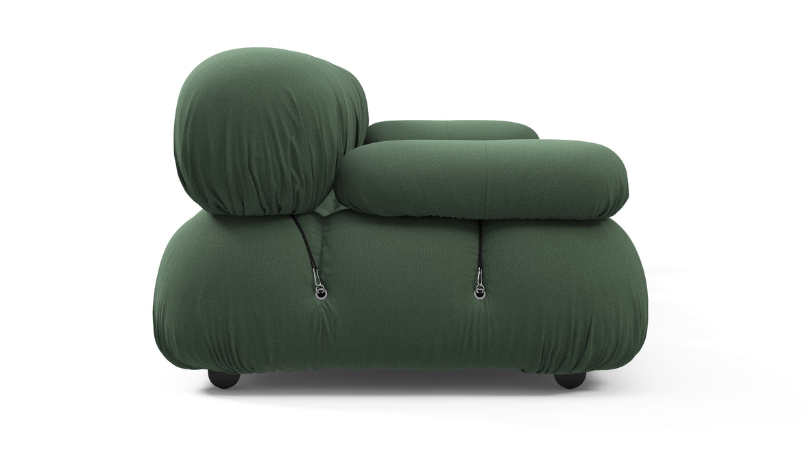 Belia - Belia Three Seater Sofa, Evergreen Brushed Weave