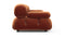 Belia - Belia Three Seater Sofa, Spice Velvet