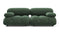 Belia - Belia Two Seater Sofa, Evergreen Brushed Weave