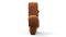 DS 600 - DS 600 Left End Module, Armless, Burnt Orange Vegan Suede