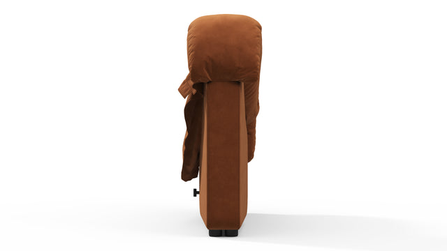 DS 600 - DS 600 Left End Module, Armrest, Burnt Orange Vegan Suede