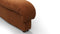 DS 600 - DS 600 Left End Stool Module, Burnt Orange Vegan Suede