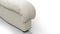 DS 600 - DS 600 Left End Stool Module, Cream Vegan Leather