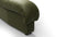 DS 600 - DS 600 Left End Stool Module, Deep Olive Vegan Leather