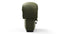 DS 600 - DS 600 Left End Stool Module, Deep Olive Vegan Leather