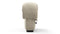 DS 600 - DS 600 Left End Stool Module, Eggshell Vegan Suede