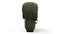 DS 600 - DS 600 Left End Stool Module, Moss Green Chenille