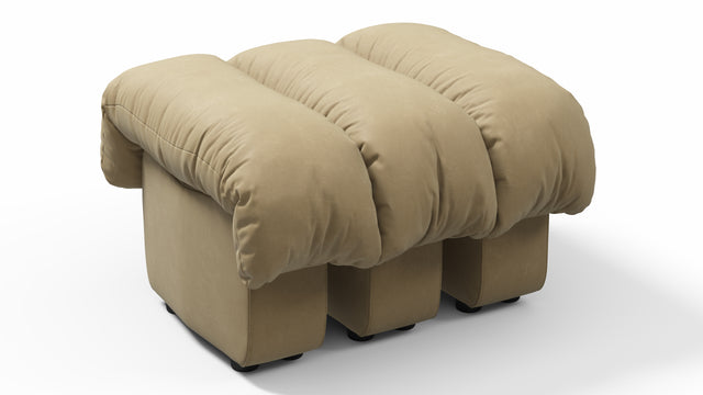 DS 600 - DS 600 Ottoman, Beige Vegan Leather