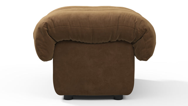 DS 600 - DS 600 Ottoman, Brown Vegan Suede