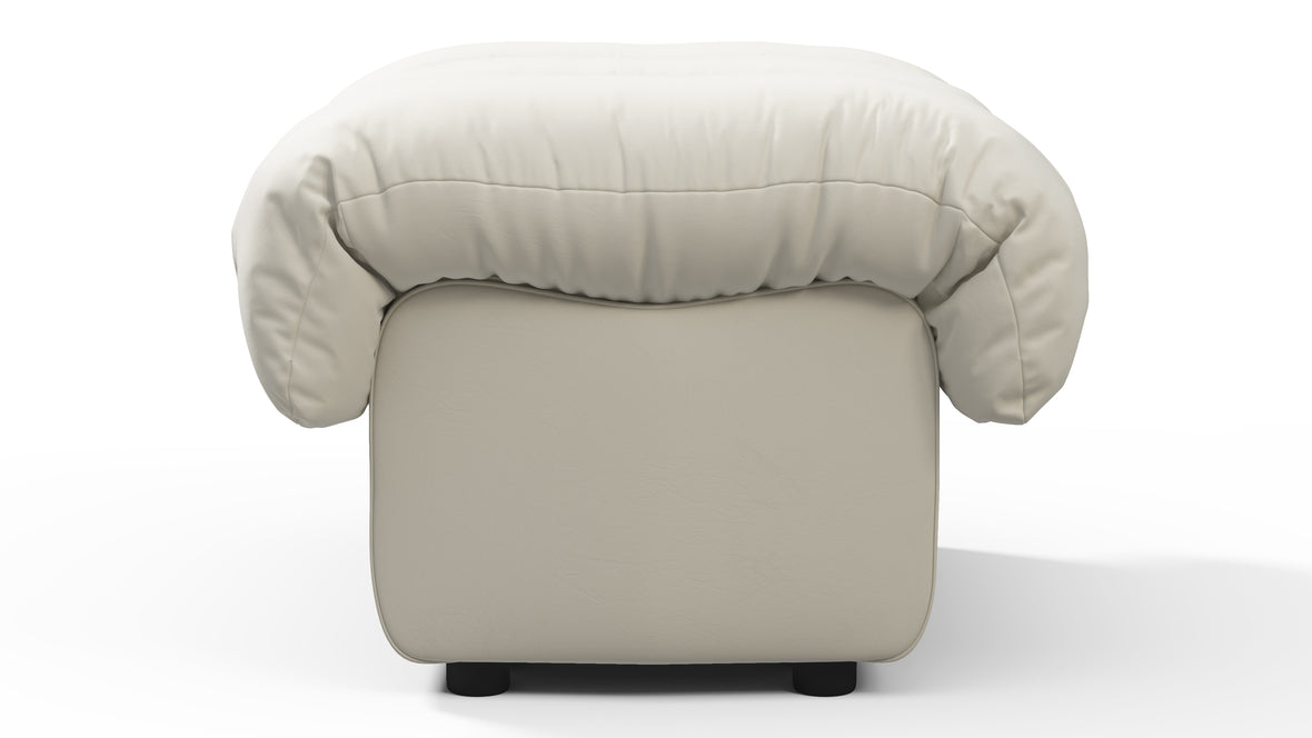 DS 600 - DS 600 Ottoman, Cream Vegan Leather