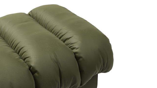 DS 600 - DS 600 Ottoman, Deep Olive Vegan Leather