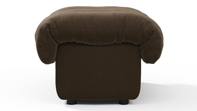 DS 600 - DS 600 Ottoman, Distressed Brown Vegan Leather