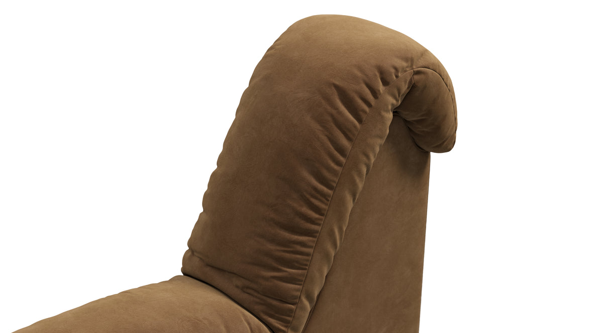 DS 600 - DS 600 Right End Module, Armless, Brown Vegan Suede