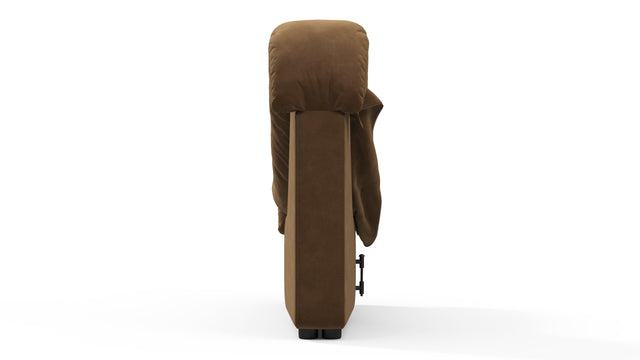 DS 600 - DS 600 Right End Module, Armless, Brown Vegan Suede