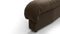 DS 600 - DS 600 Right End Stool Module, Distressed Brown Vegan Leather