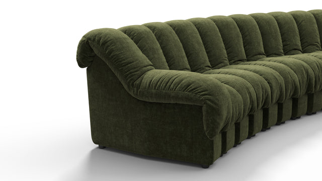 DS 600 - DS 600 Sectional, Combination 1, Left Arm, Moss Green Chenille