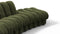 DS 600 - DS 600 Sectional, Combination 1, Left Arm, Moss Green Chenille