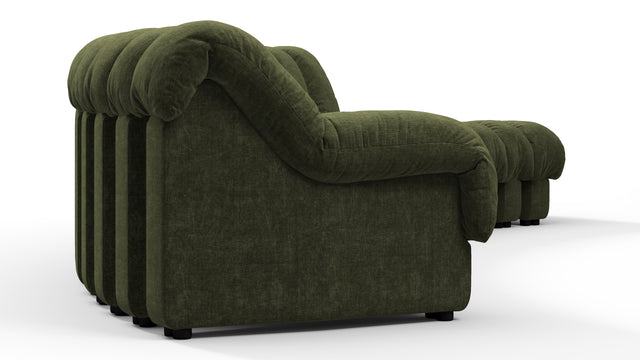 DS 600 - DS 600 Sectional, Combination 1, Left Arm, Moss Green Chenille