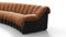 DS 600 - DS 600 Sectional, Combination 1, Right Arm, Vintage Tan and Black Vegan Leather