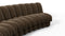 DS 600 - DS 600 Sectional, Combination 2, Left Arm, Distressed Brown Vegan Leather