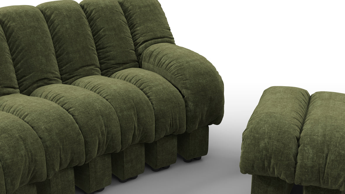 DS 600 - DS 600 Sectional, Combination 2, Right Arm, Moss Green Chenille