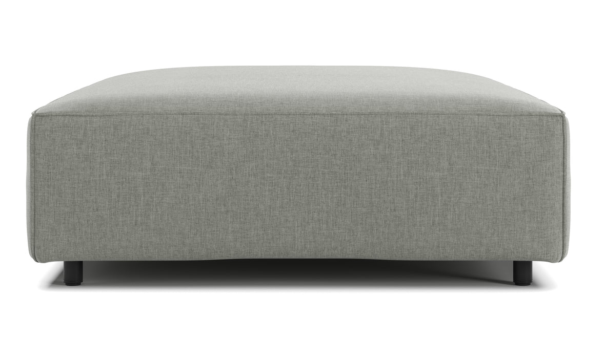 Extrasoft - Extrasoft Sectional Module, Extra Extra Large Seat, Soft Gray Brushed Weave