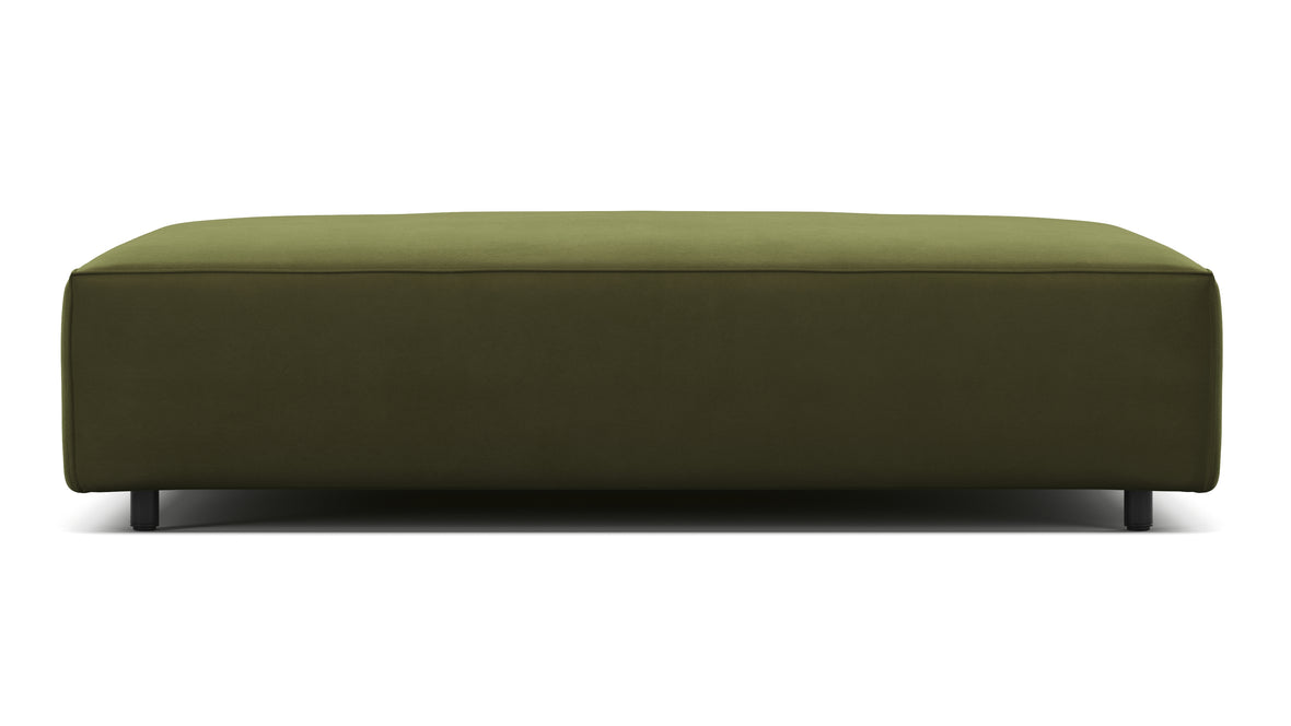 Extrasoft - Extrasoft Sectional Module, Extra Extra Large Seat, Spruce Luxe Velvet