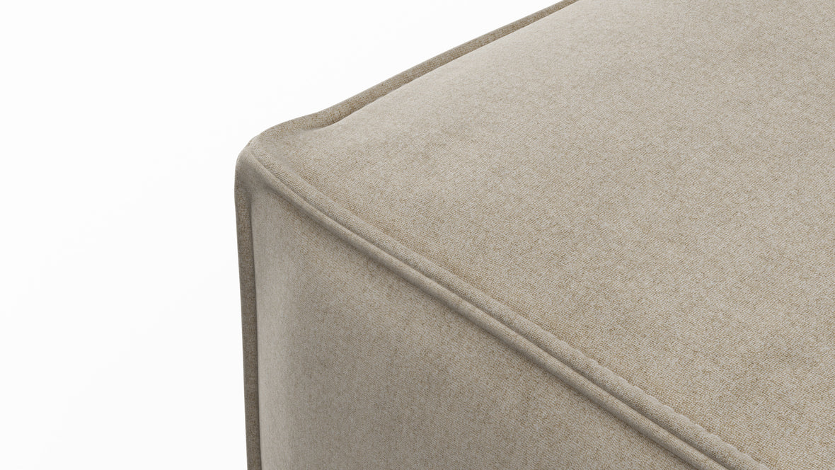 Extrasoft - Extrasoft Sectional Module, Extra Large Seat, Biscotti Brushed Weave