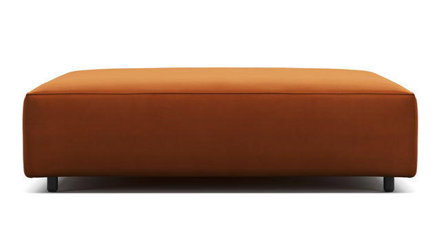 Extrasoft - Extrasoft Sectional Module, Extra Large Seat, Burnt Orange Velvet