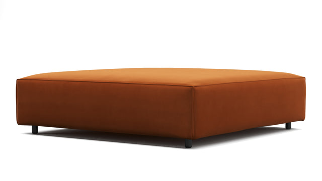 Extrasoft - Extrasoft Sectional Module, Extra Large Seat, Burnt Orange Velvet