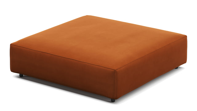 Extrasoft - Extrasoft Sectional Module, Extra Large Seat, Burnt Orange Velvet