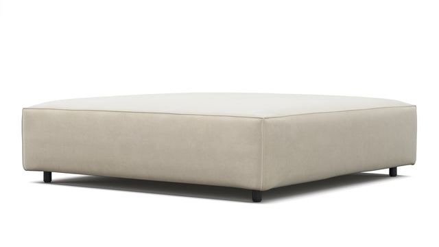 Extrasoft - Extrasoft Sectional Module, Extra Large Seat, Eggshell Vegan Suede