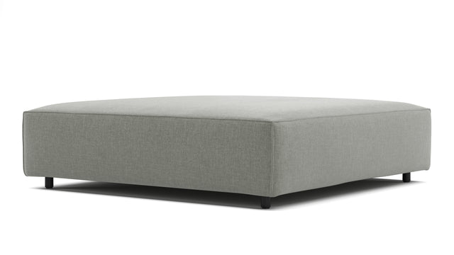 Extrasoft - Extrasoft Sectional Module, Extra Large Seat, Soft Gray Brushed Weave