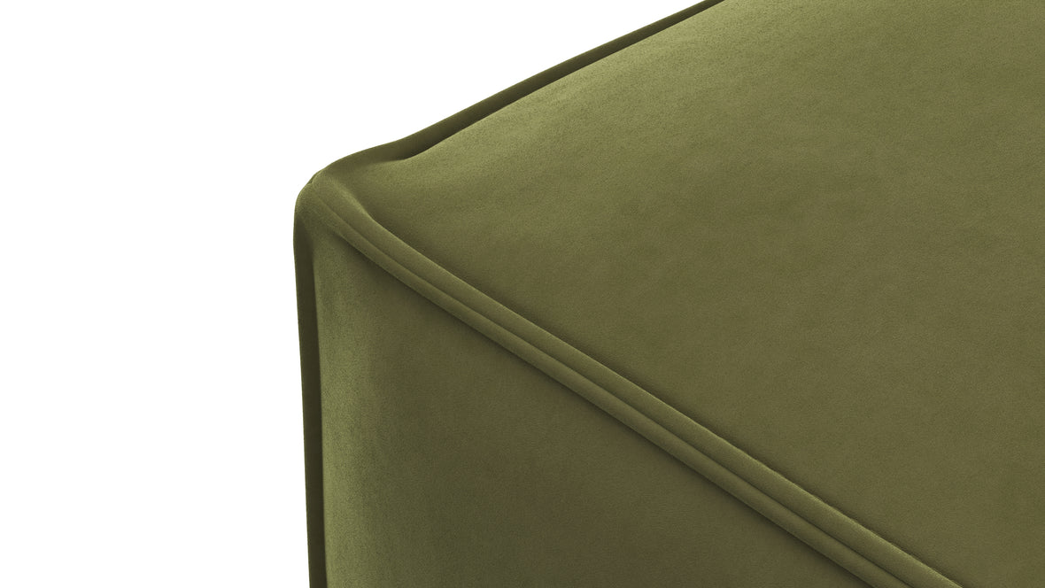 Extrasoft - Extrasoft Sectional Module, Extra Large Seat, Spruce Luxe Velvet