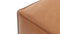 Extrasoft - Extrasoft Sectional Module, Extra Large Seat, Tan Vegan Leather