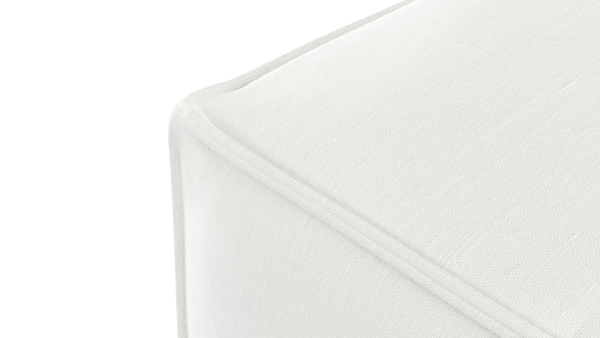 Extrasoft - Extrasoft Sectional Module, Extra Large Seat, White Linen