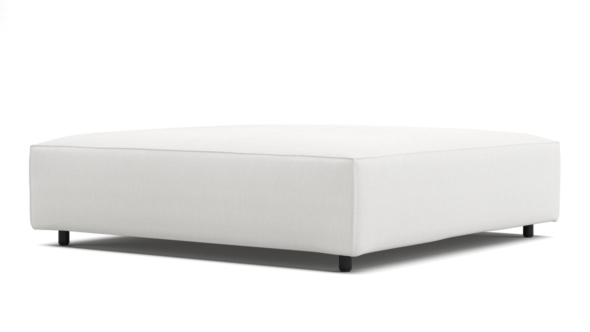 Extrasoft - Extrasoft Sectional Module, Extra Large Seat, White Linen