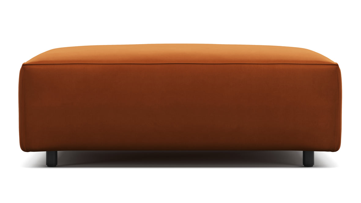 Extrasoft - Extrasoft Sectional Module, Extra Small Seat, Burnt Orange Velvet