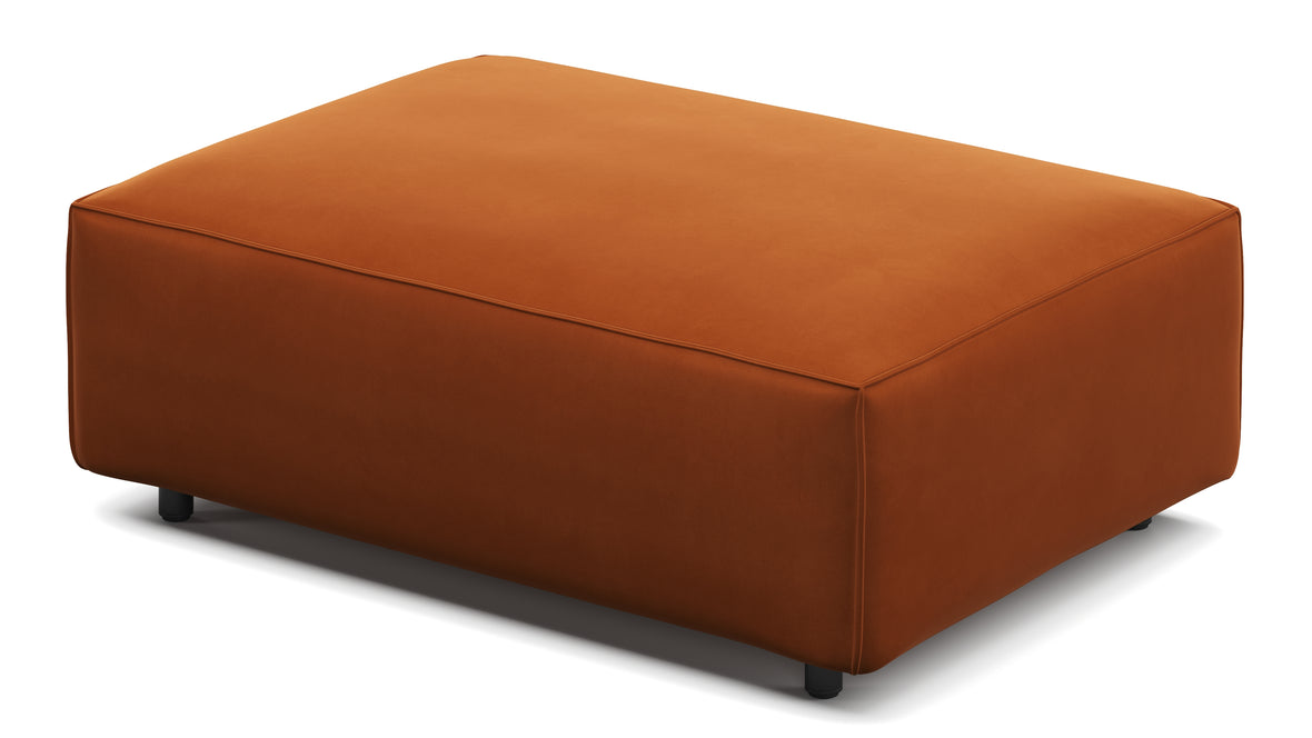 Extrasoft - Extrasoft Sectional Module, Extra Small Seat, Burnt Orange Velvet