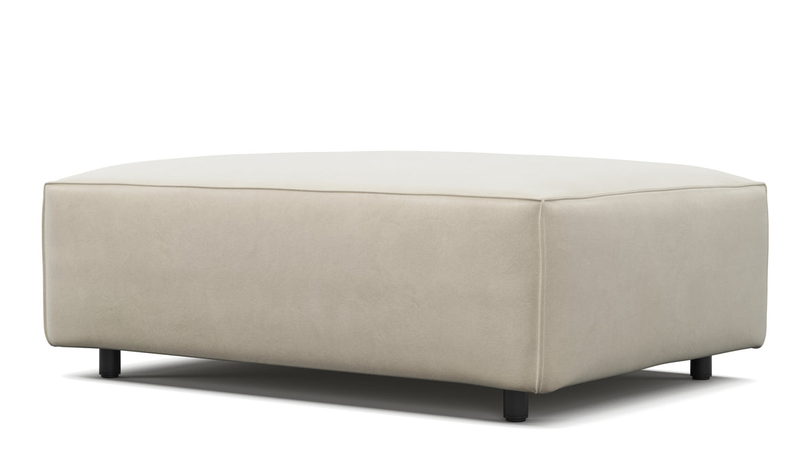 Extrasoft - Extrasoft Sectional Module, Extra Small Seat, Eggshell Vegan Suede