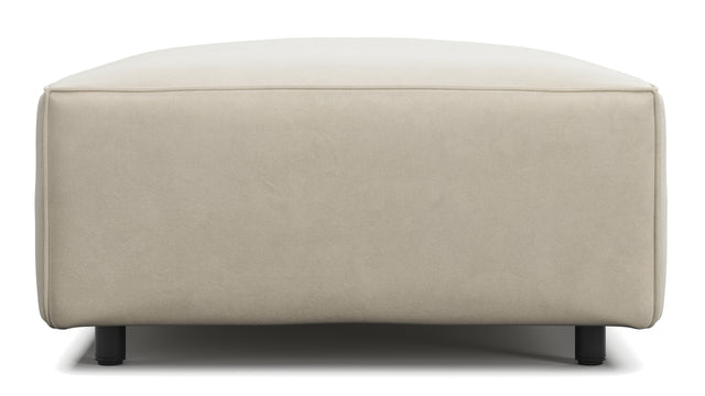 Extrasoft - Extrasoft Sectional Module, Extra Small Seat, Eggshell Vegan Suede