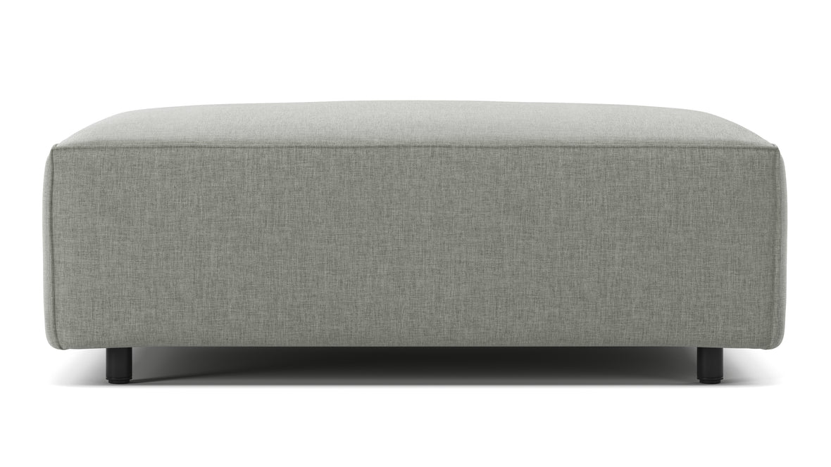 Extrasoft - Extrasoft Sectional Module, Extra Small Seat, Soft Gray Brushed Weave