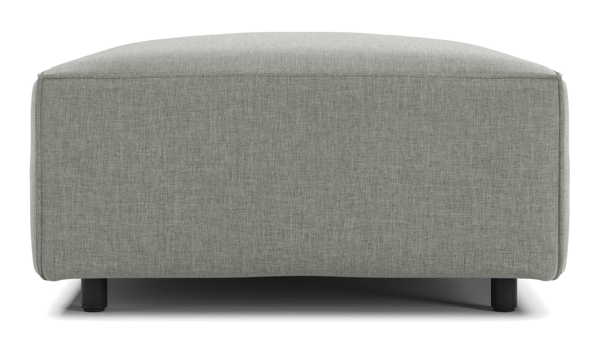 Extrasoft - Extrasoft Sectional Module, Extra Small Seat, Soft Gray Brushed Weave