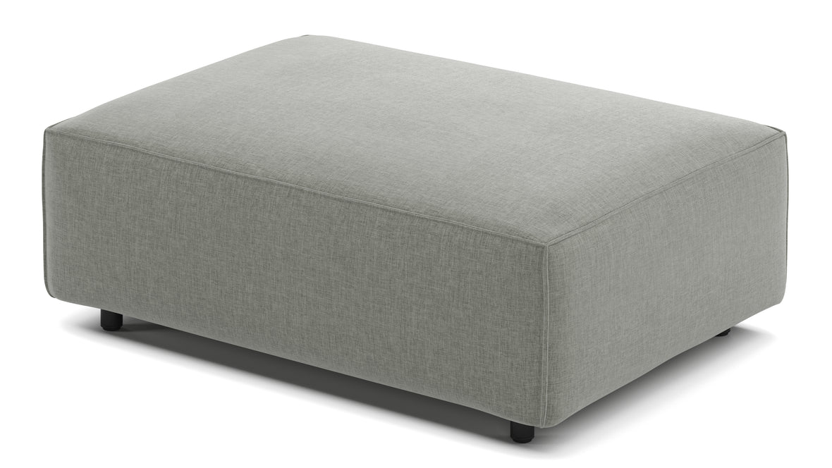 Extrasoft - Extrasoft Sectional Module, Extra Small Seat, Soft Gray Brushed Weave