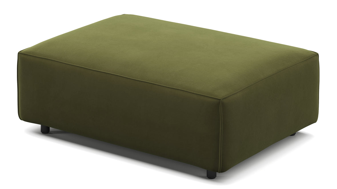 Extrasoft - Extrasoft Sectional Module, Extra Small Seat, Spruce Luxe Velvet