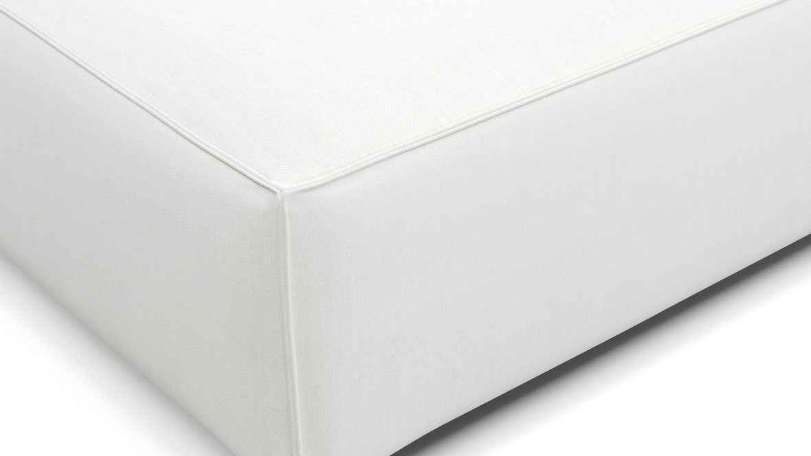 Extrasoft - Extrasoft Sectional Module, Extra Small Seat, White Linen