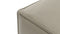 Extrasoft - Extrasoft Sectional Module, Large Armrest, Beige Gray Vegan Leather