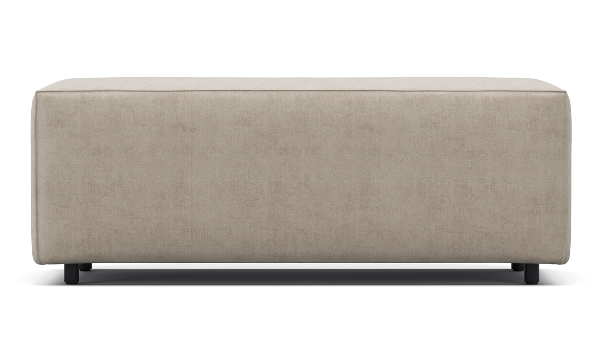 Extrasoft - Extrasoft Sectional Module, Large Armrest, Biscotti Brushed Weave