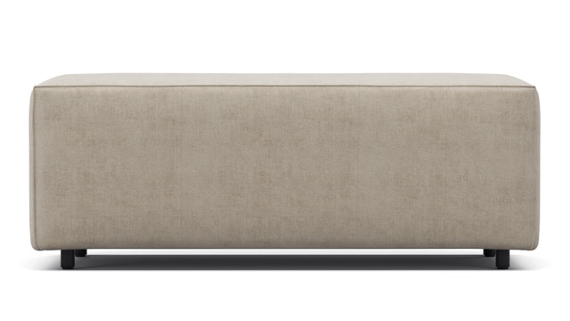 Extrasoft - Extrasoft Sectional Module, Large Armrest, Biscotti Brushed Weave